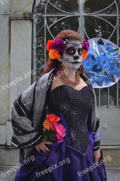 Catrina Mexico Popular Festivals Day Of The Dead Skeleton