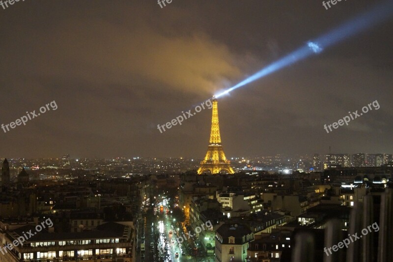 Paris Eiffel Travel Landmark Sky