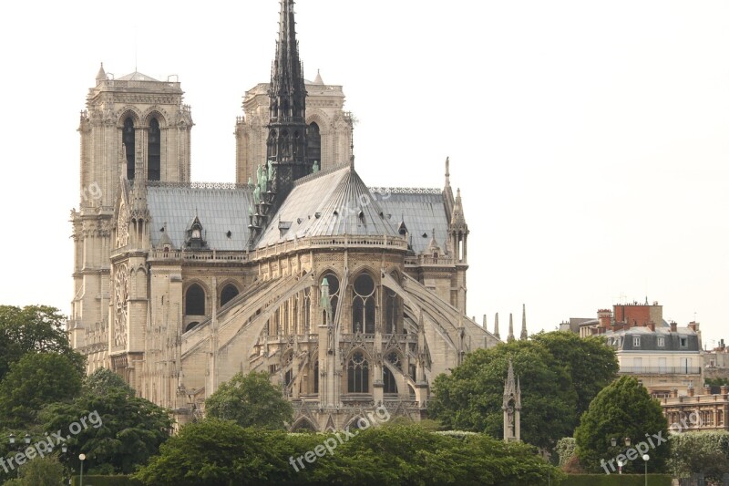 Paris Notre Dame Church Cathedral France