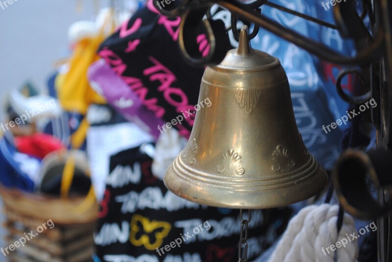 Taormina Sicily Tourism Bell Golden Bell