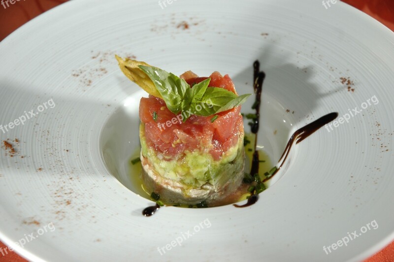 Tartar Restaurant Cold Appetizer Free Photos