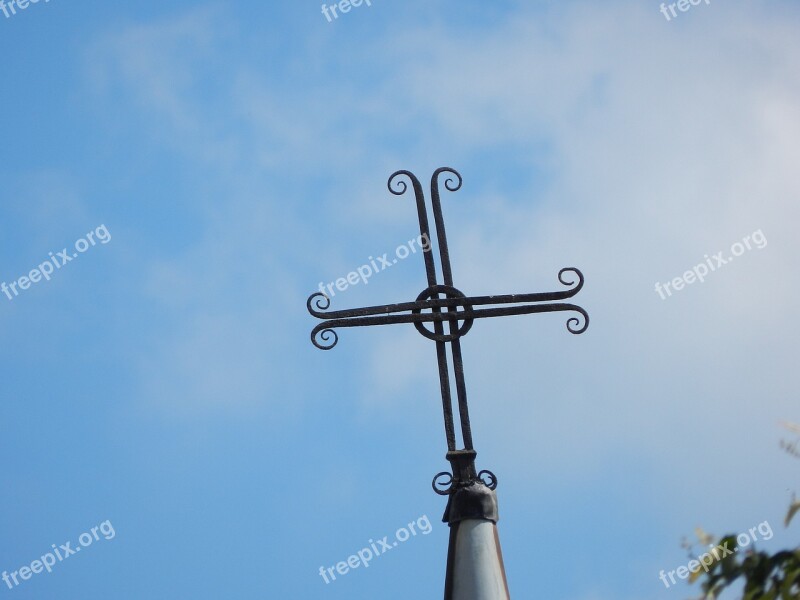 Cross Wrought Iron Roofing Free Photos