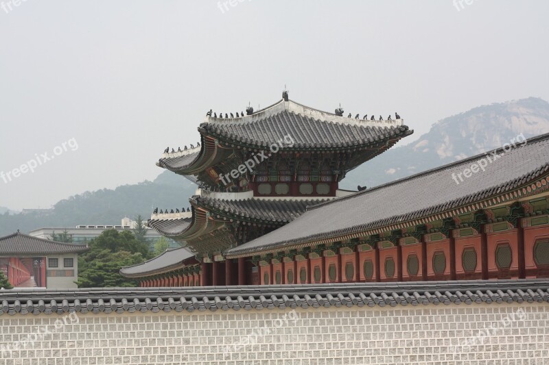 Gyeongbok Palace Hanok Traditional Korean Traditional Classic