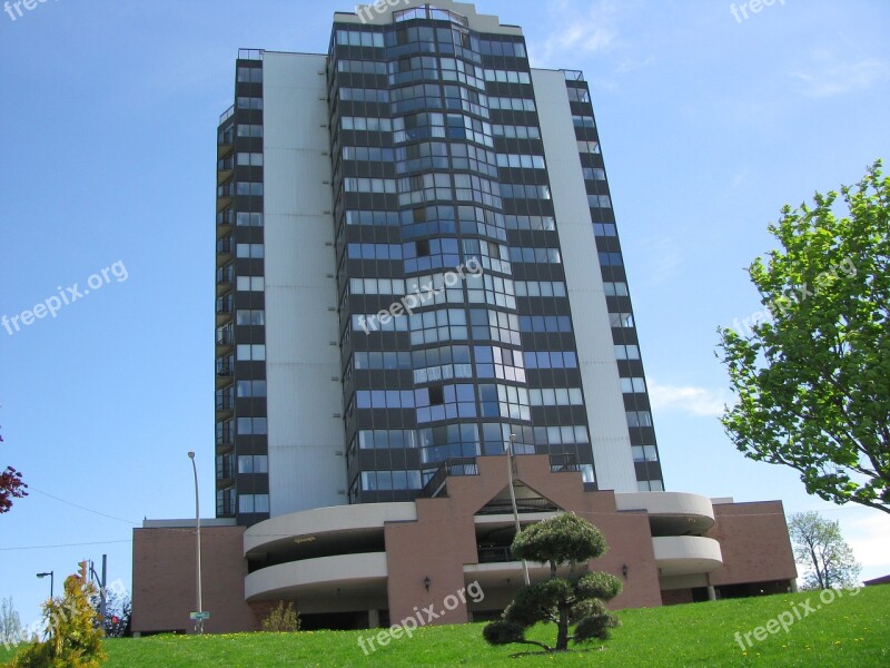 Modern Glass Steel Architecture Apartments