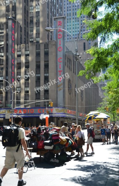 New York Radio City Tourism Summer Street