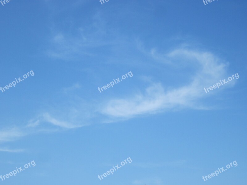 Clouds Sky Feather Clouds Form Blue