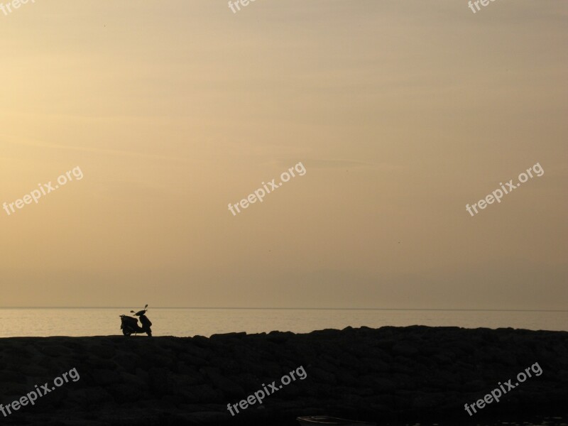 Sunset Sea Horizon Beach Summer