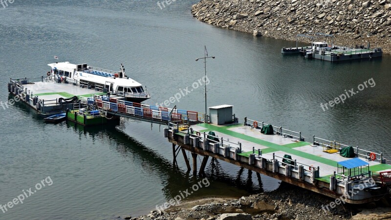 Dock Pleasure Boat Chungju Lake Tourism Free Photos