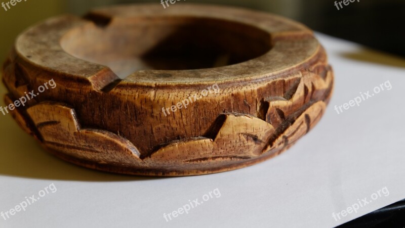 Ashtray Items Wooden Objects Free Photos