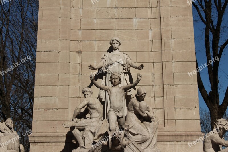 Monument Boy Mother Landmark Sculpture