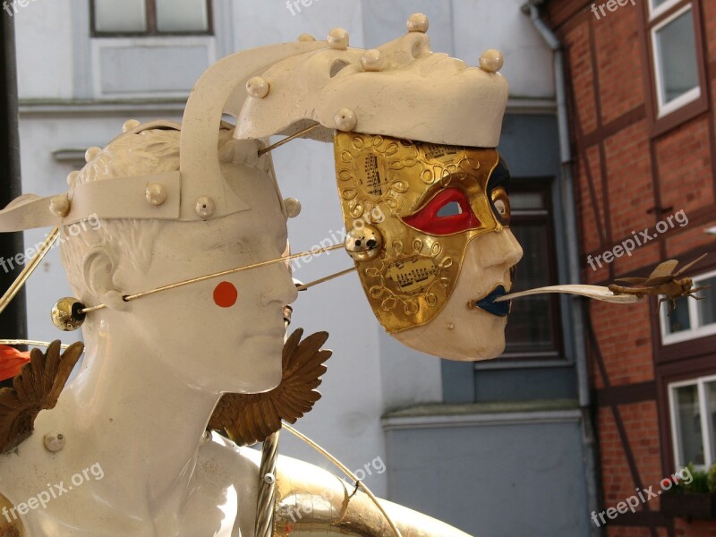 City Lithuania Klaipeda Sculpture Mask