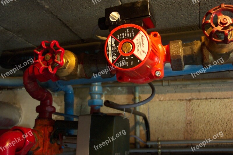 Machinery Boiler Pipes Pressure Gauge Heating