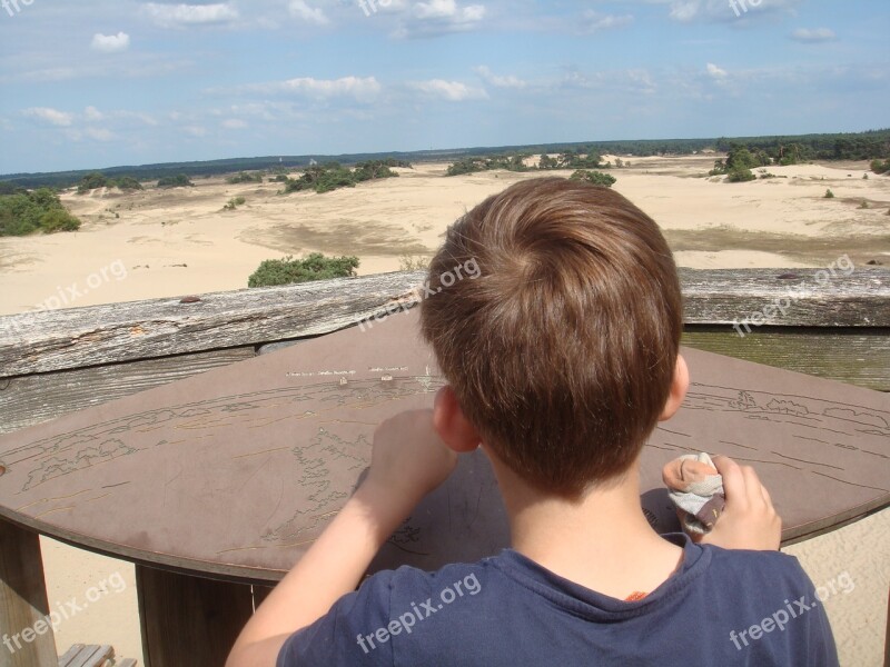 Observation Post Boy Look At Hair Nature