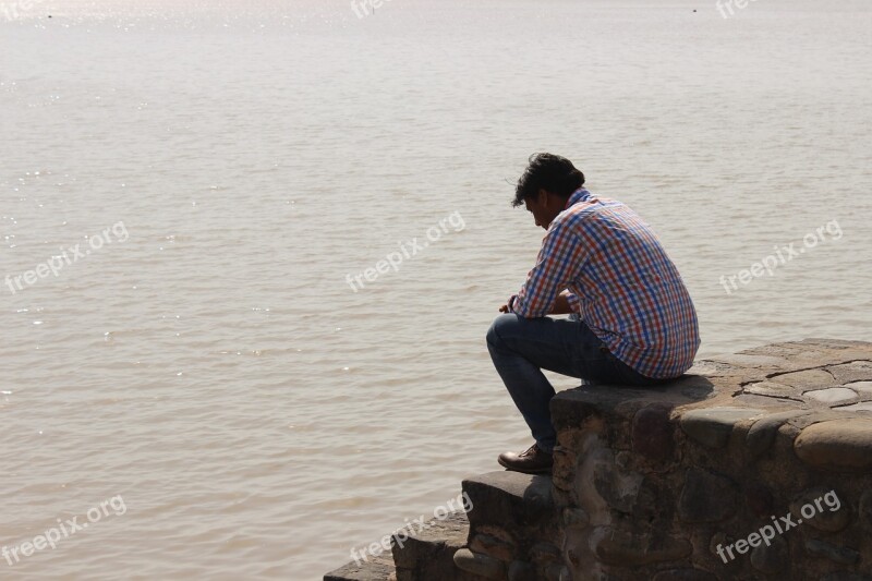 Sukhna Lake Chandigarh Water Man Male