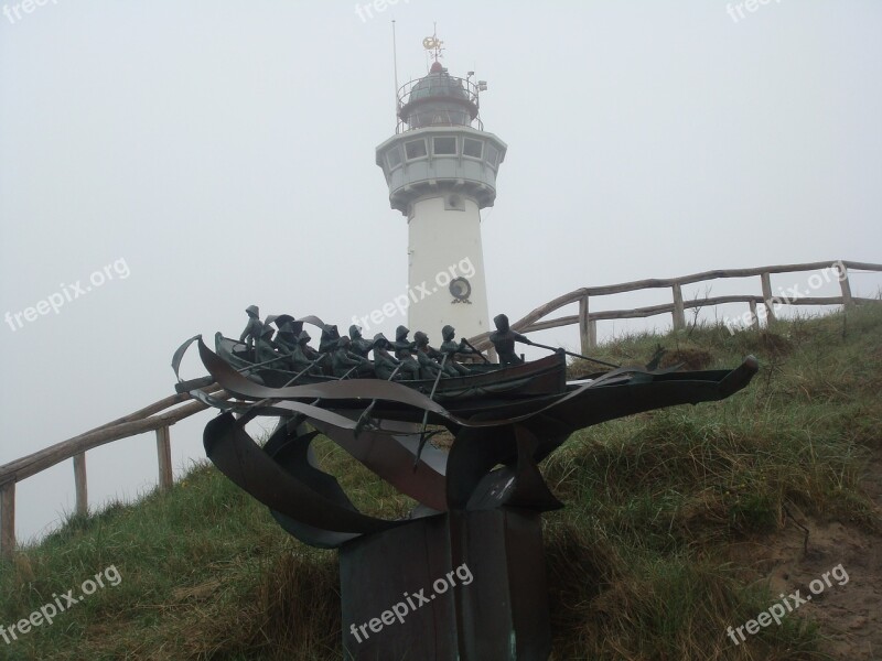 Lighthouse Hill Grey Statue Boat