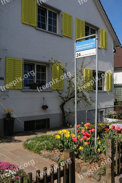 House Garden Bus Stop Free Photos