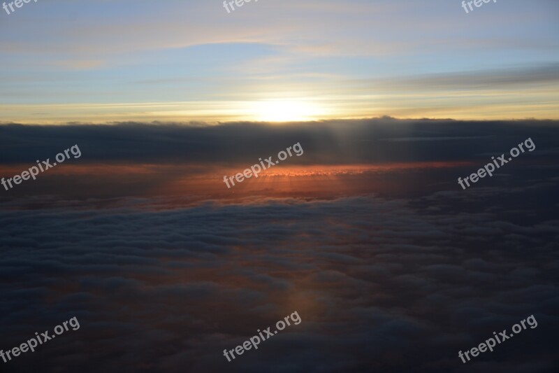 Sunrise Sol Sky Clouds Dawn