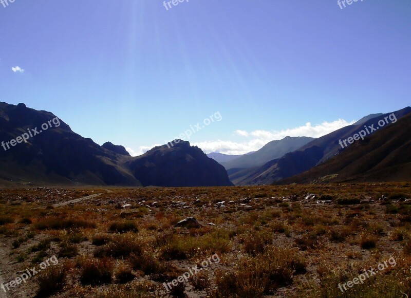 Landscape Mountain Mendoza High Mountains Free Photos