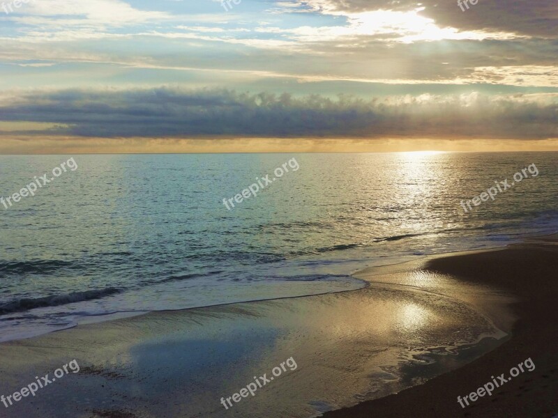 Sunrise On Ocean Vero Beach Fl Free Photos