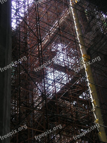 Construction Building Church Barcelona Cathedral