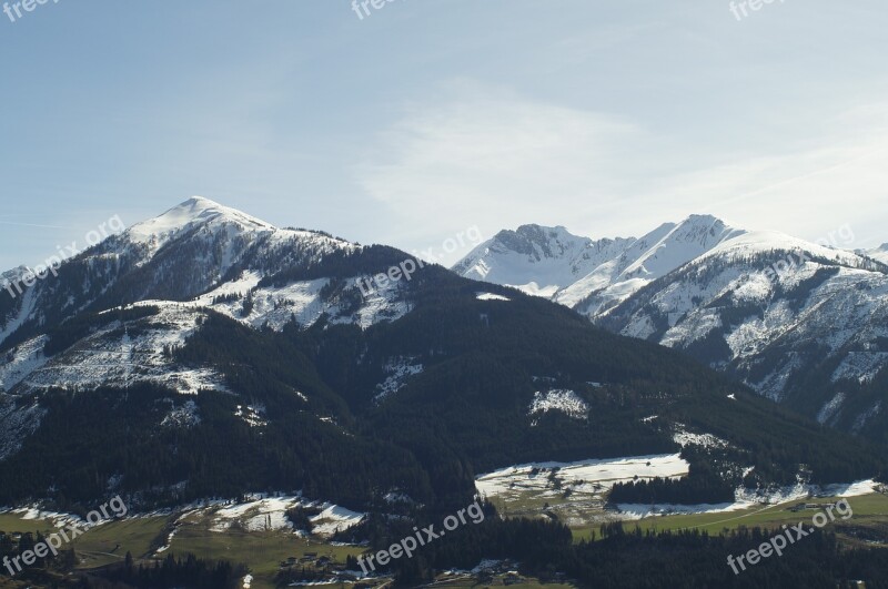 Mountains Landscape Outlook Austria Mountain Landscape