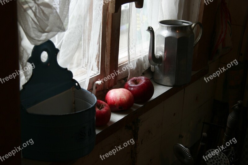 Apple Farmhouse Window Sill Free Photos