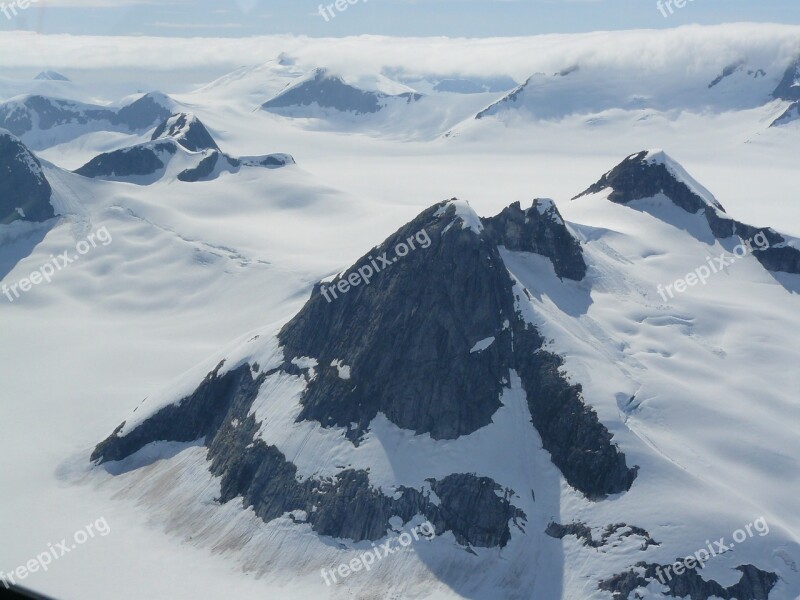 Alaska Glacier Snow Mountain Juneau