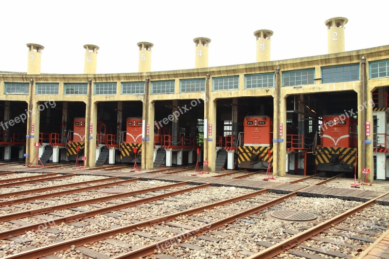 Train Scalloped Shako Garage Railroad Free Photos