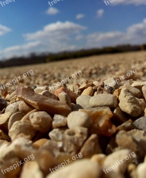 Rocks Pebbles Road Pedestrians Stone