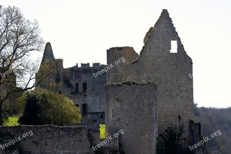 Angles Sur L'anglin France Castle Ruins French Castle Berry Medieval Castle Ruins Berry France