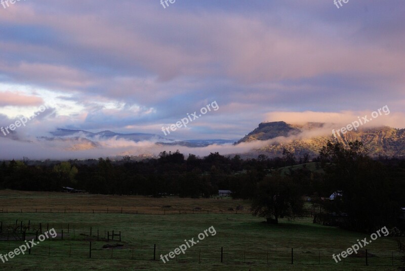 Talahi Background Dawn Fog Clouds