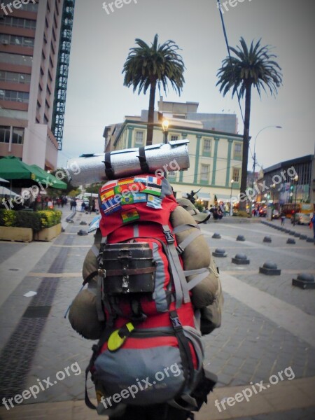 Backpacker Traveler Backpack Adventure Wanderer