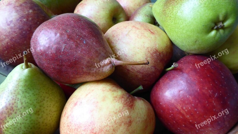 Fruit Healthy Pears Apple Vitamins