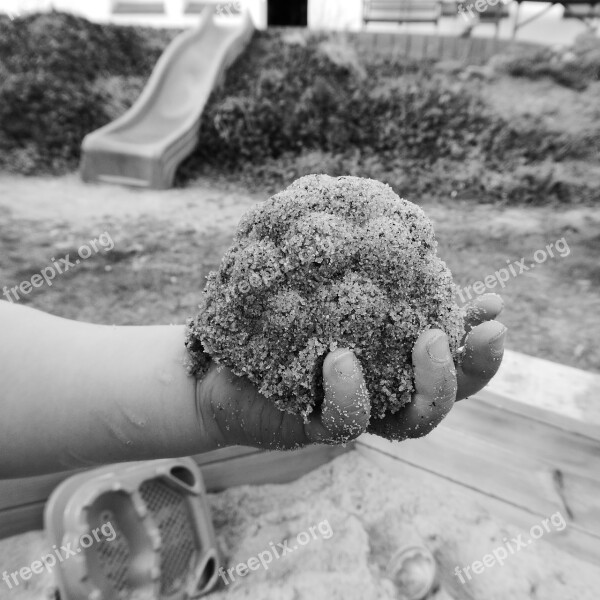 Child Hand Sand Sand Cake Child's Hand