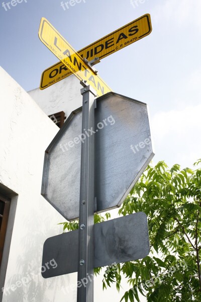 Crossing Street Orientation Corner Free Photos