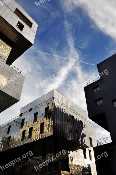 Lyon Confluences Contemporary Architecture Buildings Free Photos