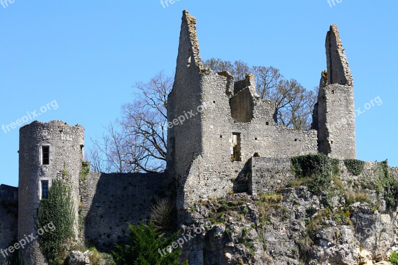 Crumbling Castle Berry France France Castle Ruins Angles Sur L'anglin France Stone Ruins Castle Remains Medieval France