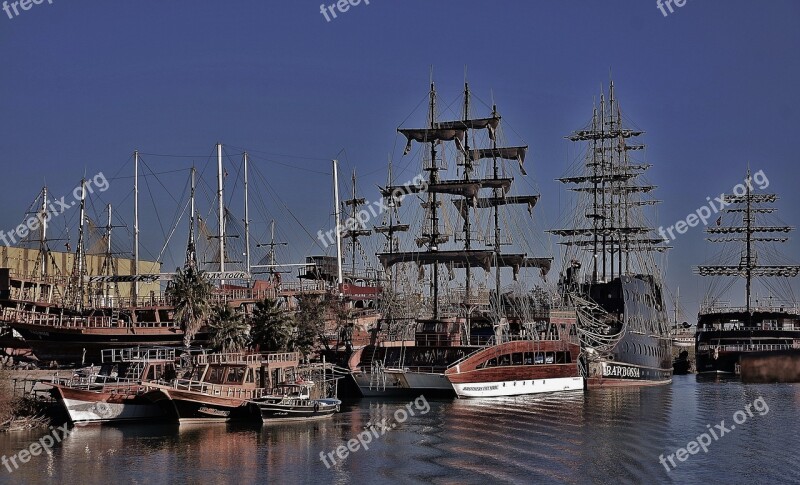 Sailing Ship Vessel Boat Sea