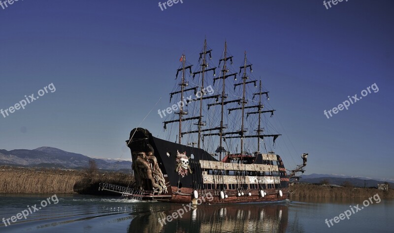 Sailing Ship Vessel Boat Sea