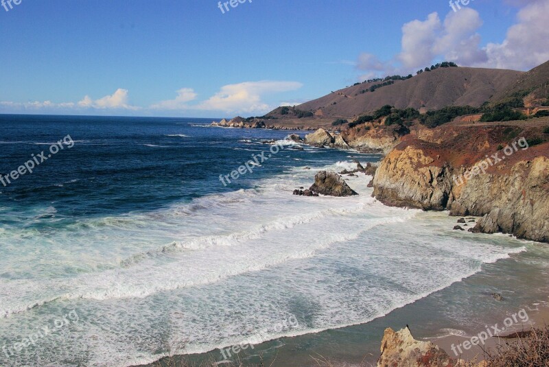 Talahi Beach Waves Sea Ocean