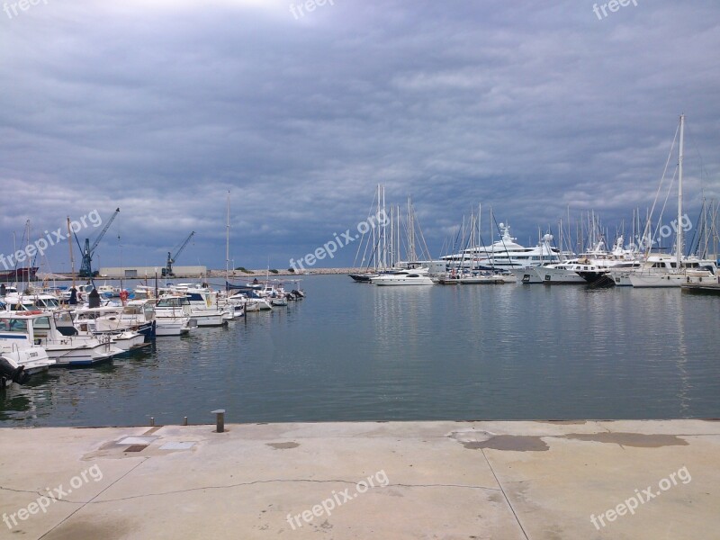 Port Boats Sea Vilanovailageltru Free Photos