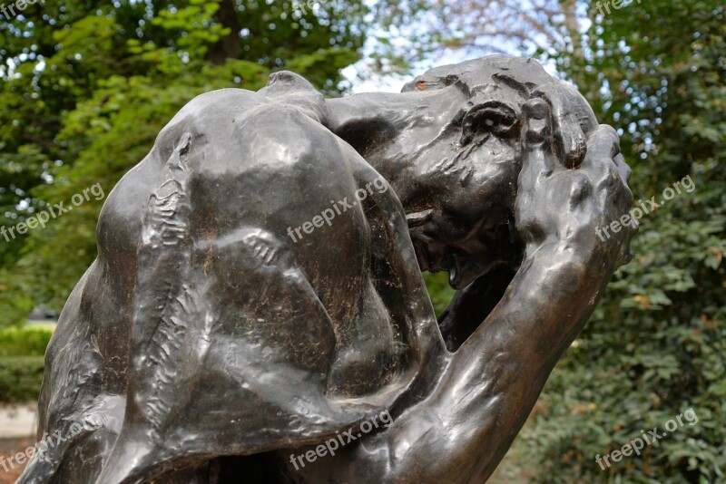 Sculpture Torment Rodin Paris Free Photos