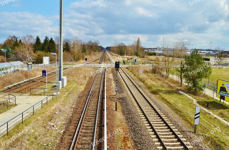 Railway Gleise Rails Signal Conditioning Level Crossing