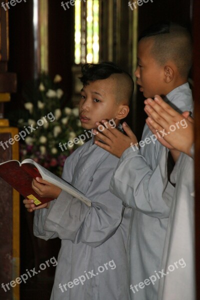 Monks Buddhism Viet Nam Bonze Free Photos