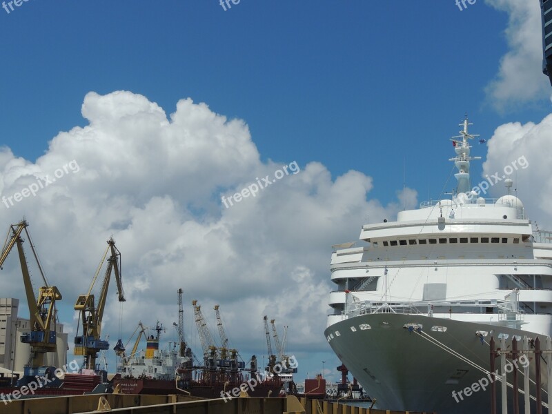 Ship Harbor Port Transport Transportation