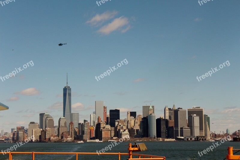 New York Skyline Building City Manhattan