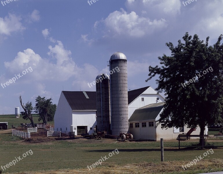 Farm Building Rural Country Agriculture