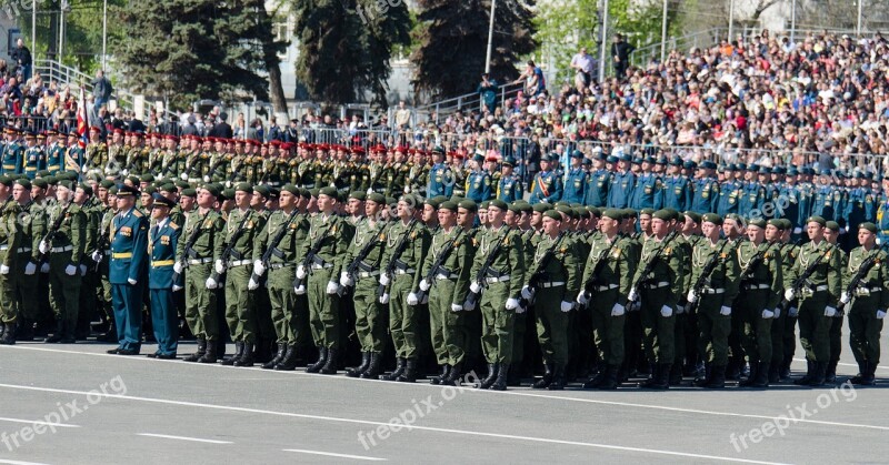 Parade Victory Day The 9th Of May Samara Area