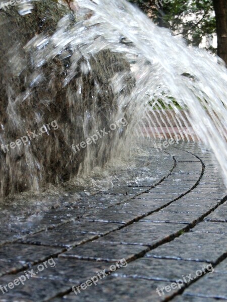 Fountain Water Abstraction Design Creative