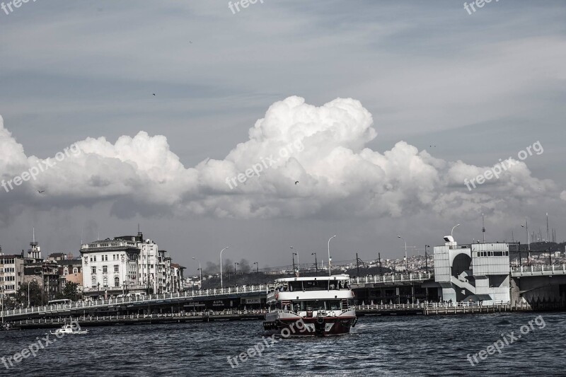 Galata Galata Bridge V Cloud Marine